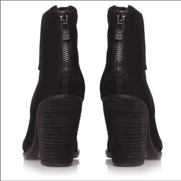 Vince Camuto Hadley Black Suede Ankle Boot 7.5 - Picture 2 of 5